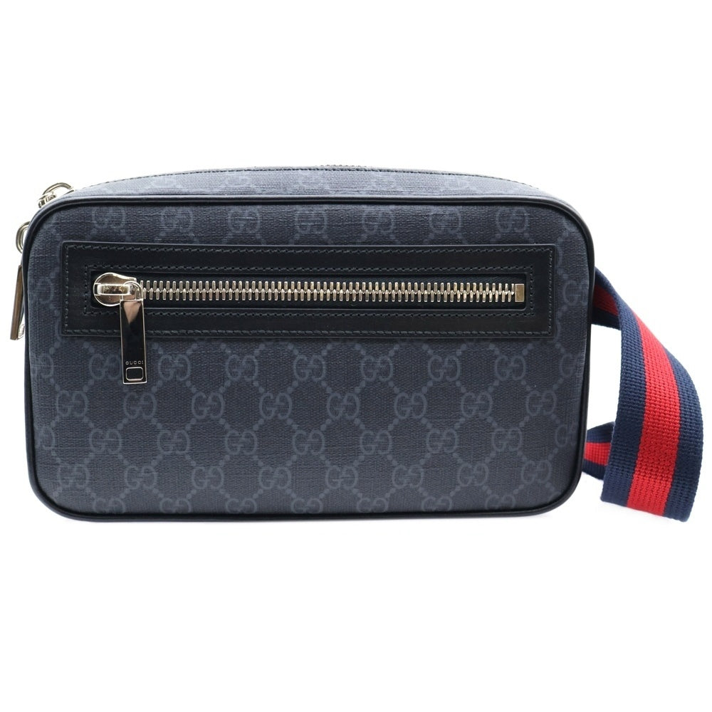 GUCCI(グッチ) GGスプリーム キャンバス スモール ベルトバッグ ブラック 792094 FADJM