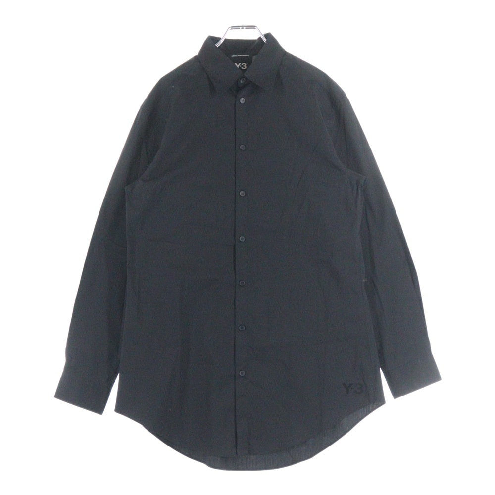 Y-3(ワイスリー) GFX SHIRT バックグラフィックプリント 長袖シャツ ブラック JE9274