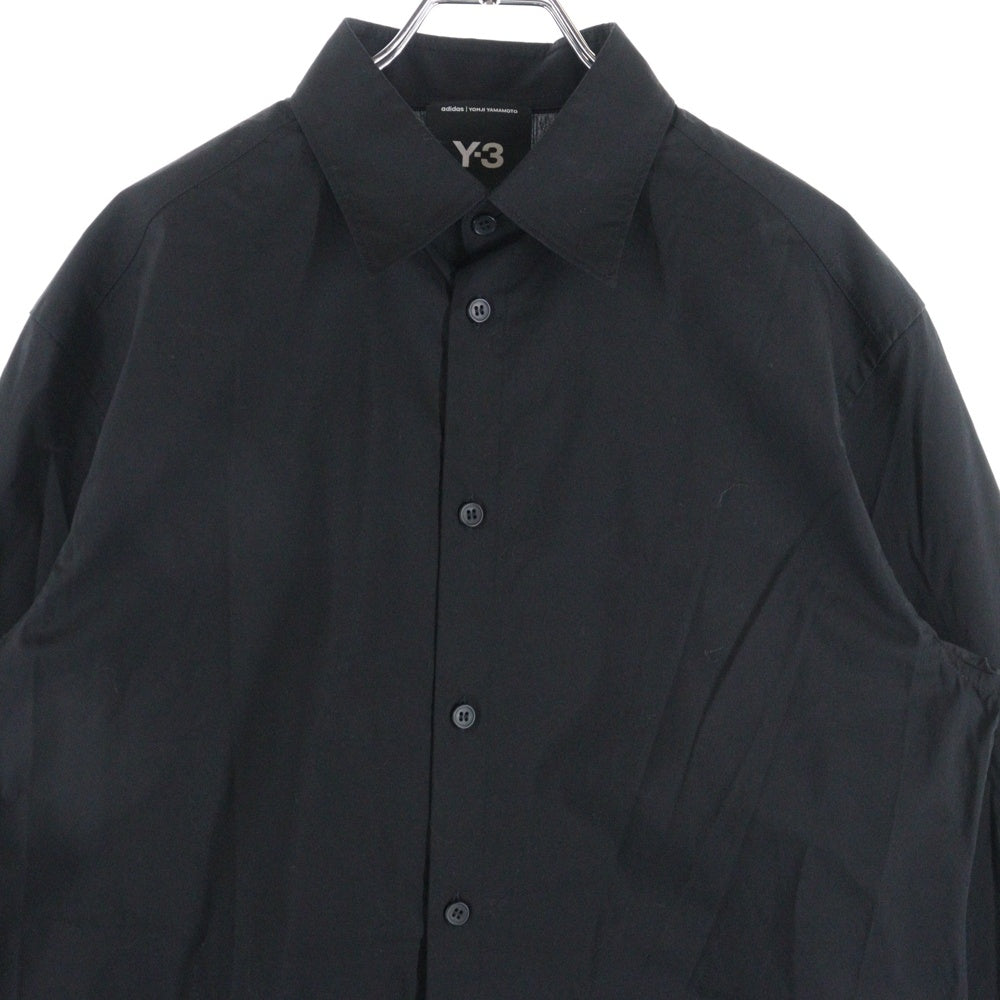Y-3(ワイスリー) GFX SHIRT バックグラフィックプリント 長袖シャツ ブラック JE9274
