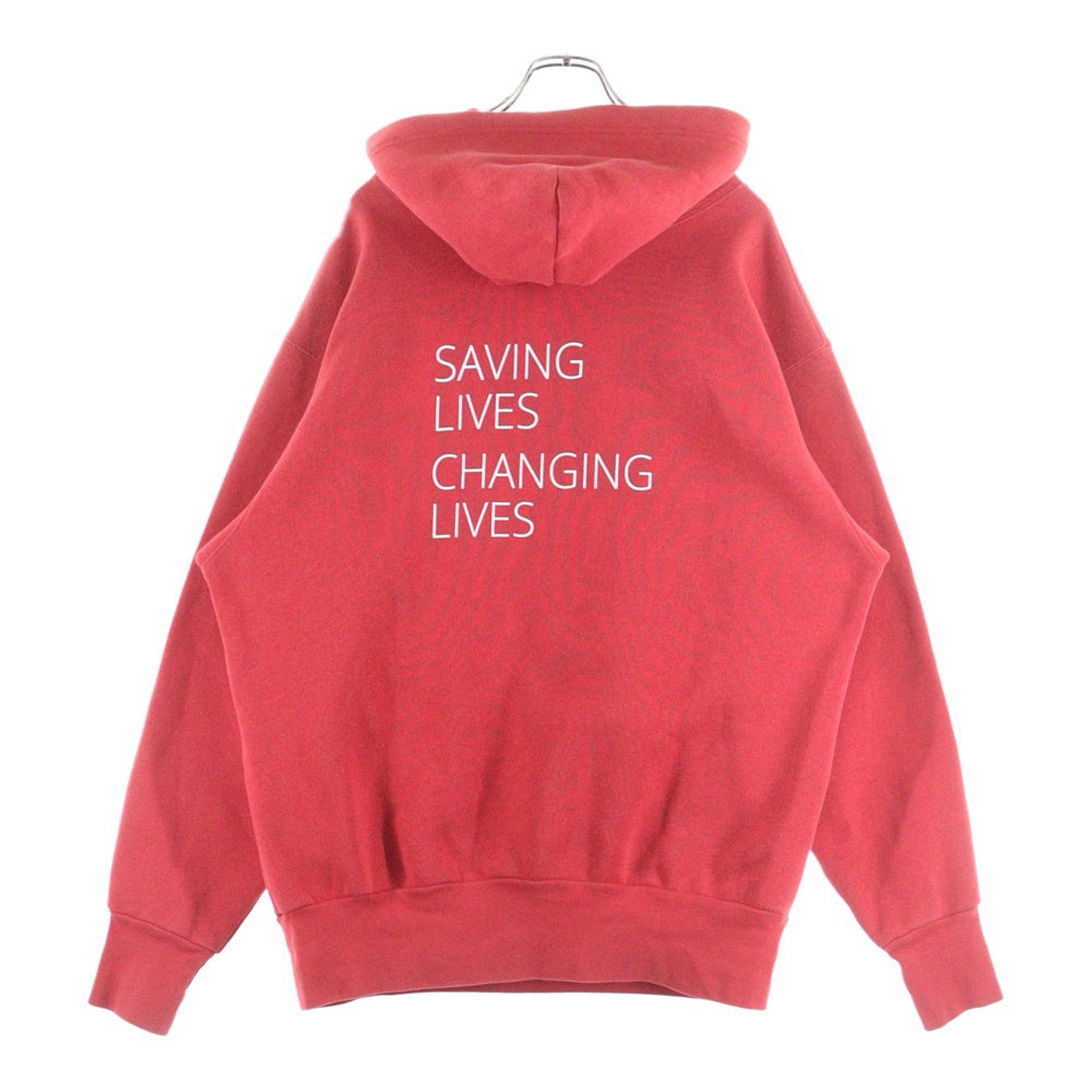 BALENCIAGA(バレンシアガ) World Food Program WFP Hoodie ワールドフードプログラム プルオーバースウェットパーカー フーディー レッド 541870 TCV34