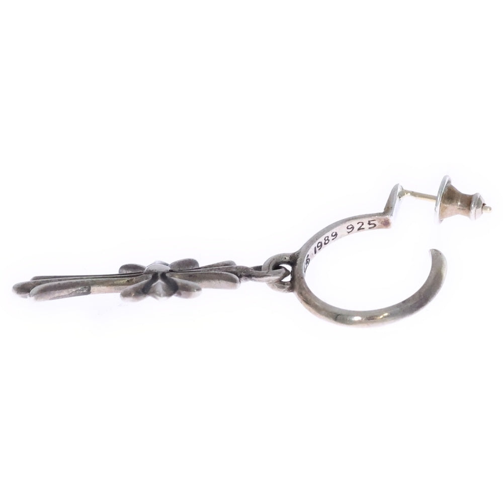 CHROME HEARTS(クロムハーツ) TINY CH CROSS タイニーCHクロス フープピアス シルバー BCA115