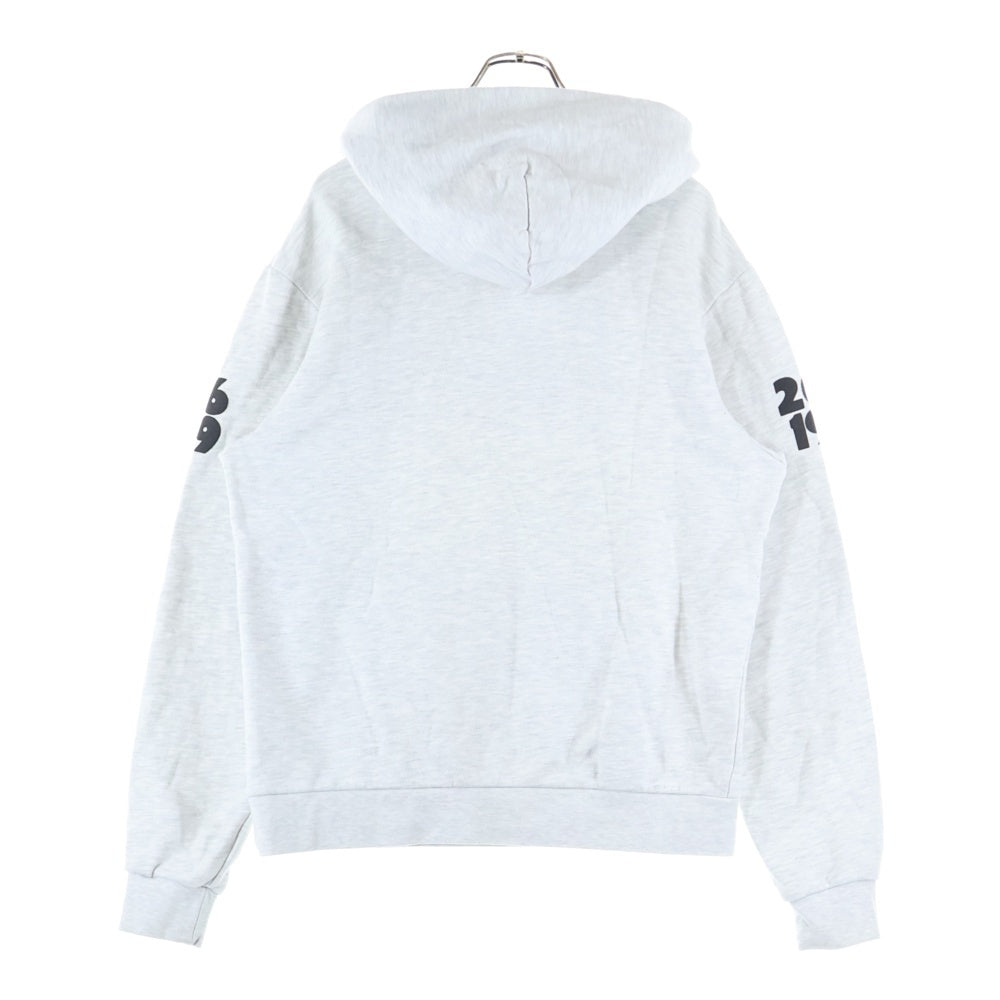 DENIM TEARS(デニムティアーズ) Virginia Sweat Hoodie フロントロゴプリント プルオーバースウェットパーカー フーディ グレー