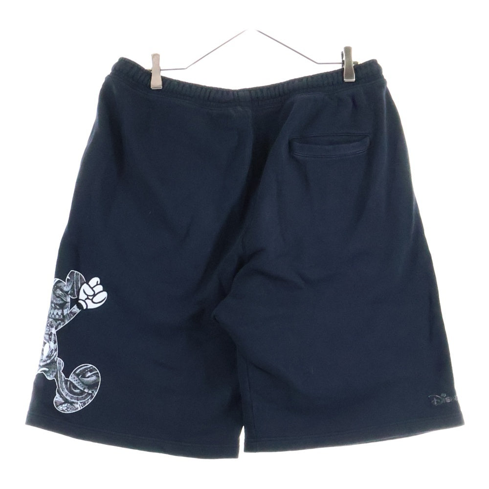 MARCELO BURLON(マルセロバーロン) 18SS ×Disney Short Pants ディズニー スウェットハーフパンツ ショーツ ブラック CMCI001S18630192