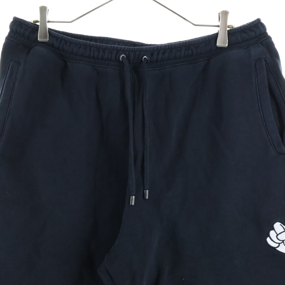 MARCELO BURLON(マルセロバーロン) 18SS ×Disney Short Pants ディズニー スウェットハーフパンツ ショーツ ブラック CMCI001S18630192