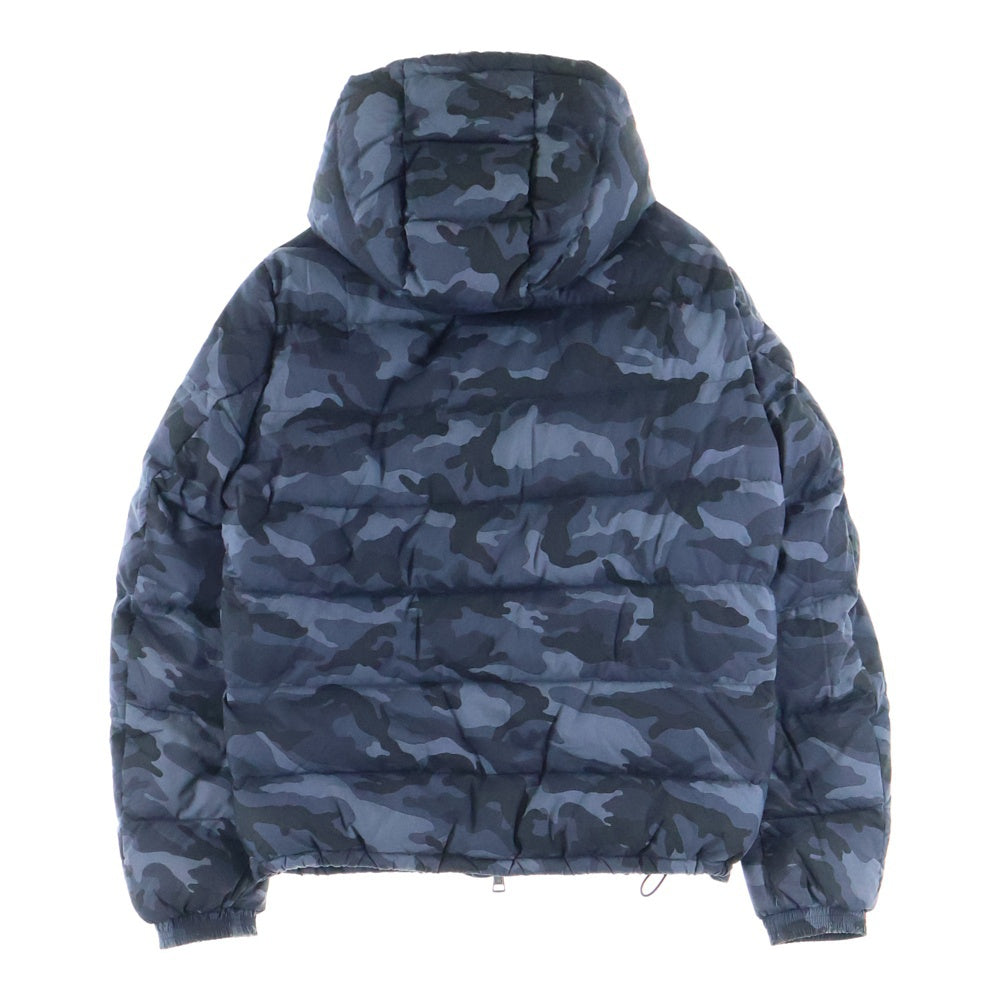 MONCLER(モンクレール) AITON GIUBBOTTO カモフラージュ 迷彩ダウンジャケット ネイビー D20914188405 549X4