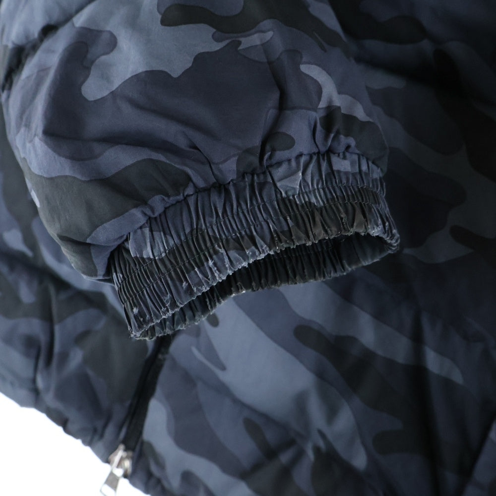 MONCLER(モンクレール) AITON GIUBBOTTO カモフラージュ 迷彩ダウンジャケット ネイビー D20914188405 549X4