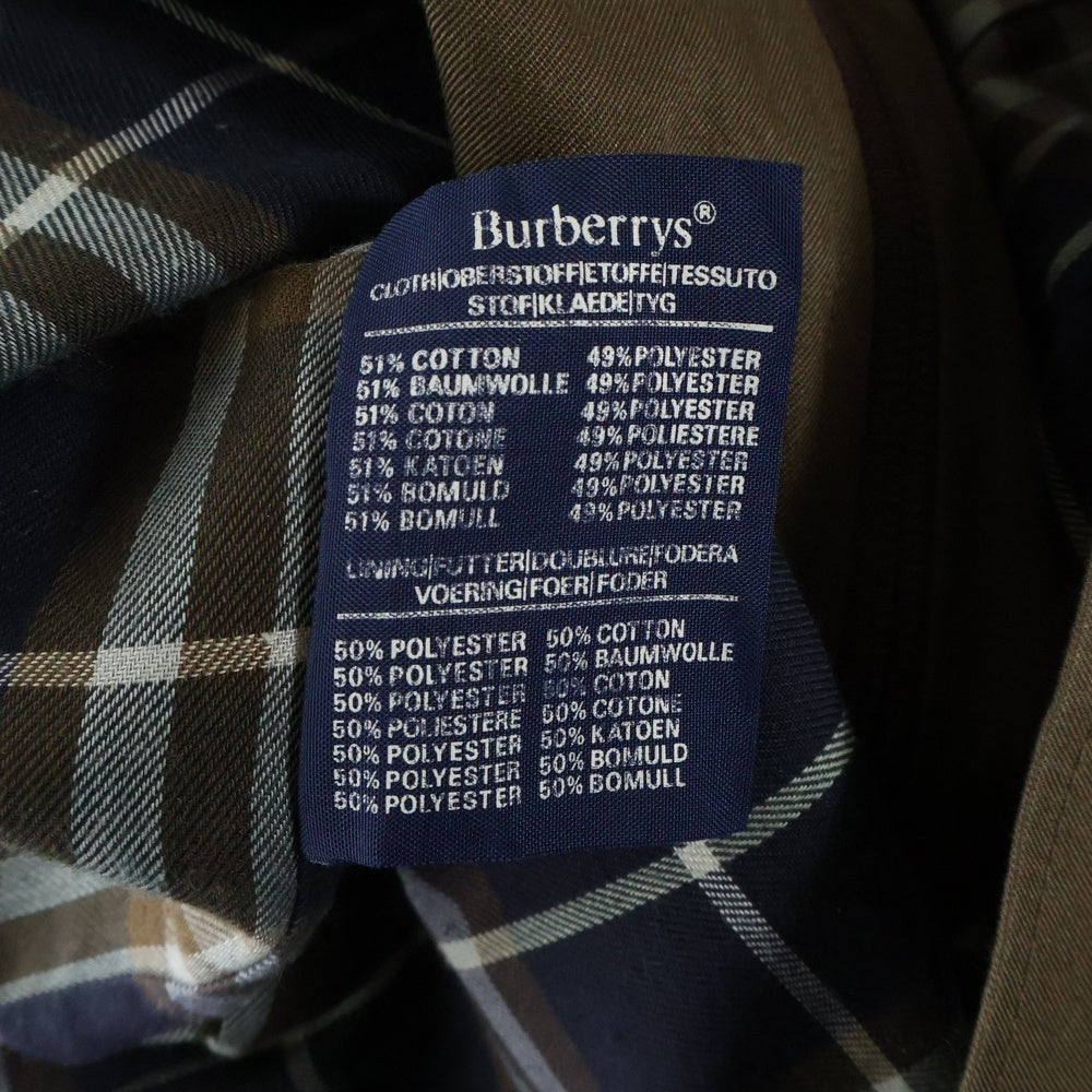 BURBERRY(バーバリー) 裏地チェック ジップアップジャケット ブラウン