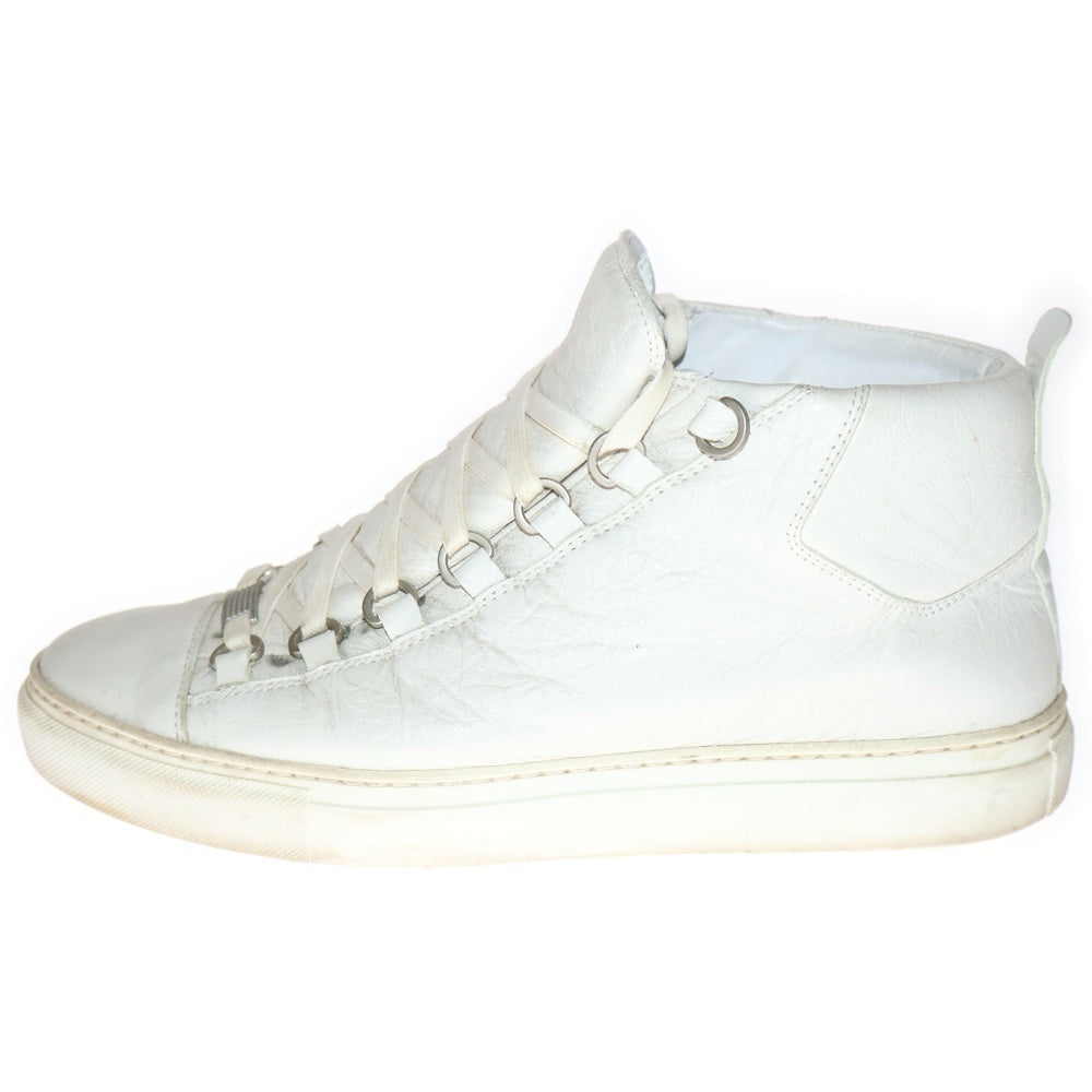 BALENCIAGA(バレンシアガ) Arena Leather Sneaker アリーナ レザーハイカットスニーカー ホワイト