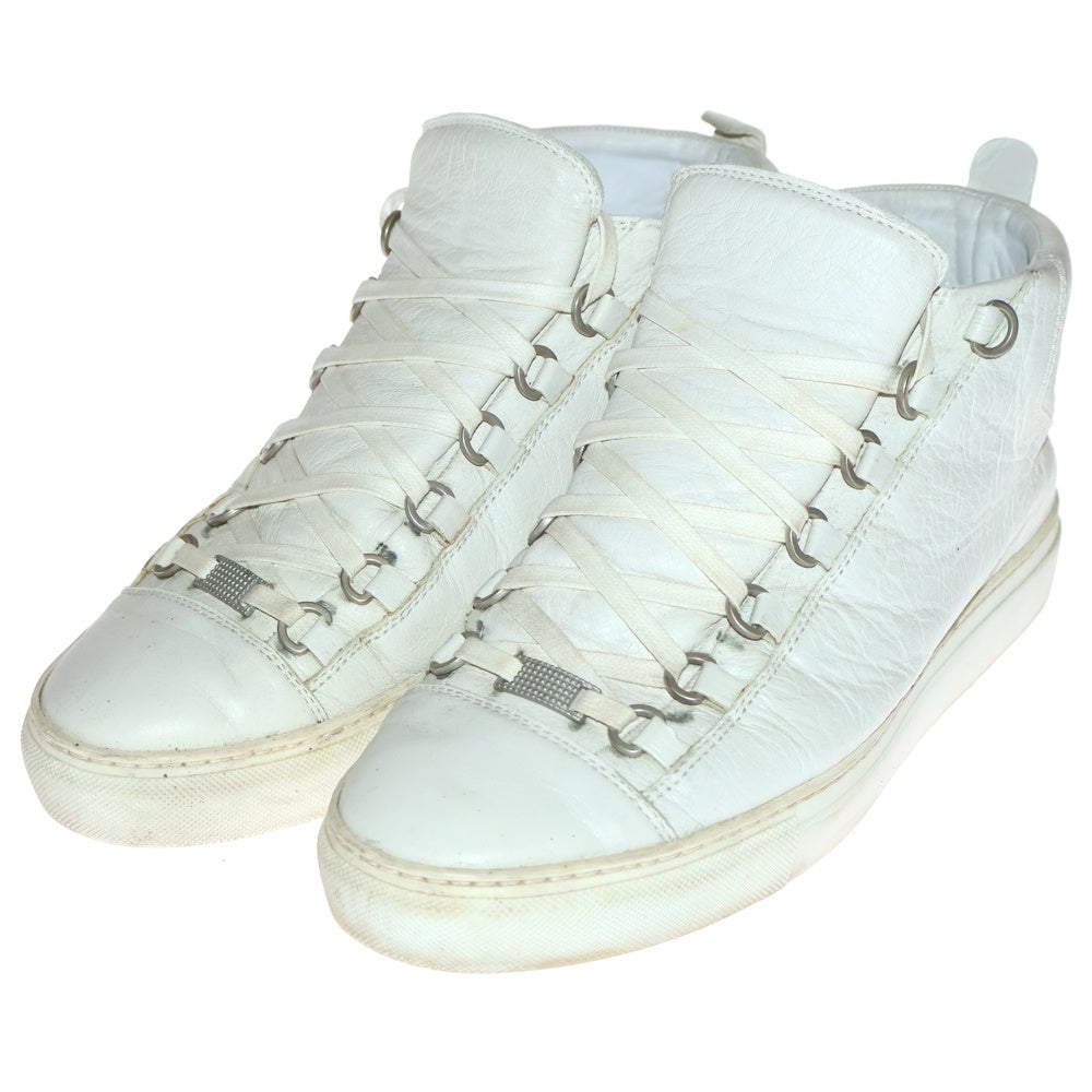 BALENCIAGA(バレンシアガ) Arena Leather Sneaker アリーナ レザーハイカットスニーカー ホワイト