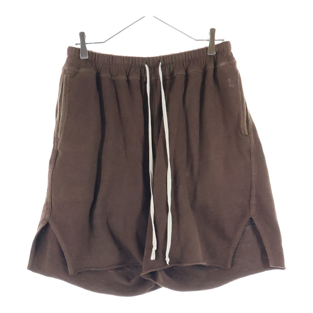 Rick Owens(リックオウエンス) 23AW Pronged Boxer Shorts ドローストリング ボクサーショーツ ハーフパンツ ブラウン RR02C7397-BGW