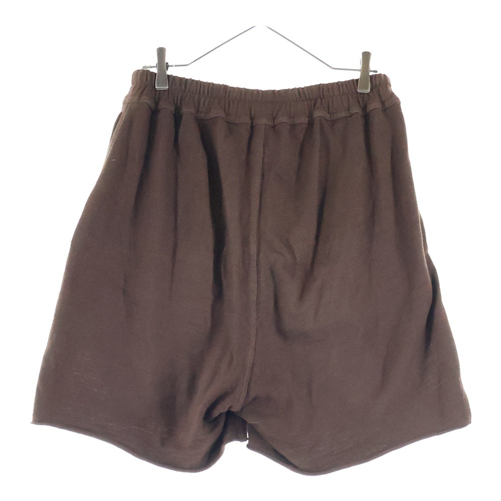 Rick Owens(リックオウエンス) 23AW Pronged Boxer Shorts ドローストリング ボクサーショーツ ハーフパンツ ブラウン RR02C7397-BGW