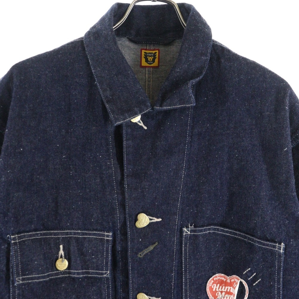 HUMAN MADE(ヒューマンメイド) Denim Coverall Jacket デニムカバーオールジャケット インディゴ