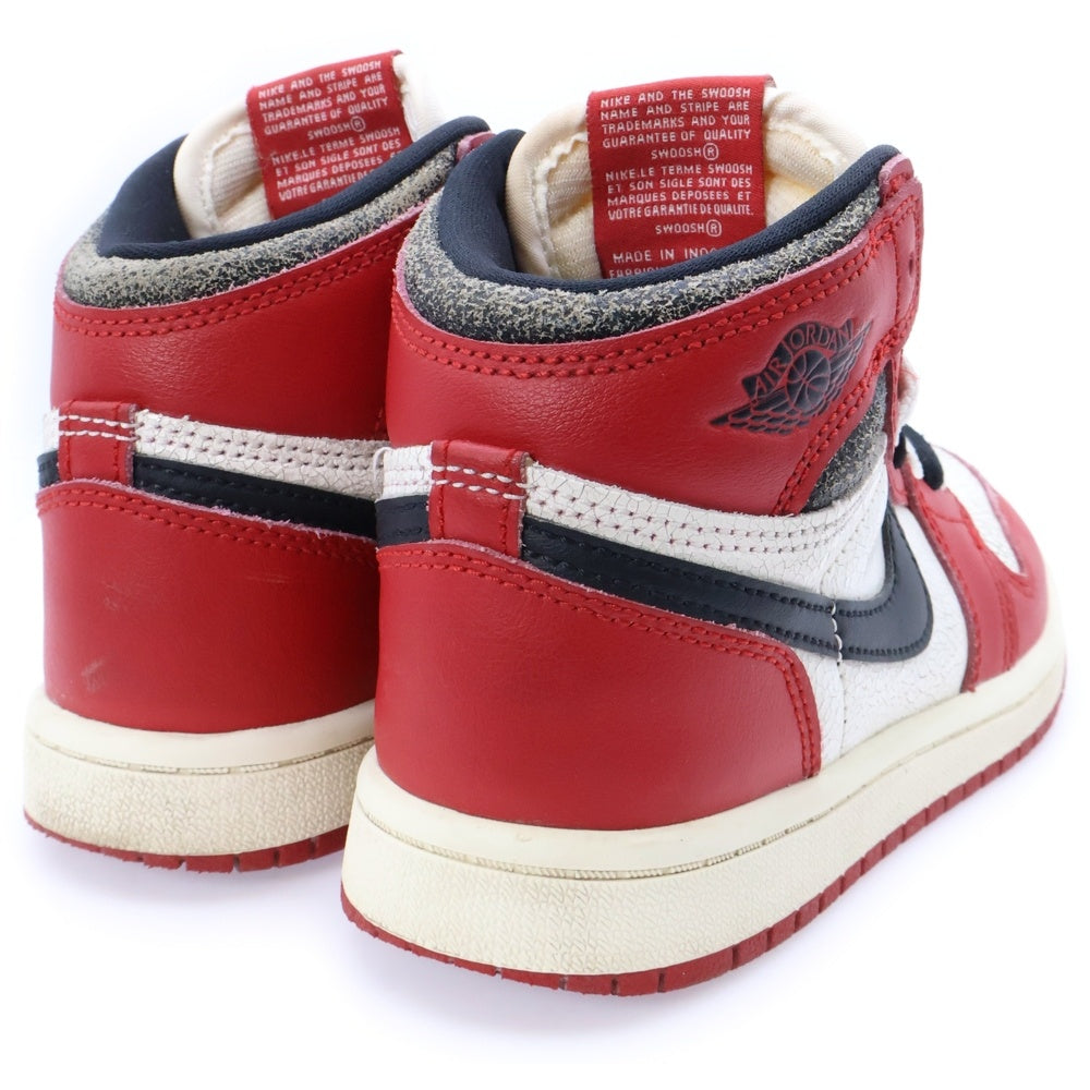NIKE(ナイキ) PS AIR JORDAN1 RETRO HIGH OG LOST&FOUND エアジョーダン1 ロスト&ファウンド ハイカットスニーカー キッズ ホワイト/レッド US12.5C/18.5cm FD1412-612