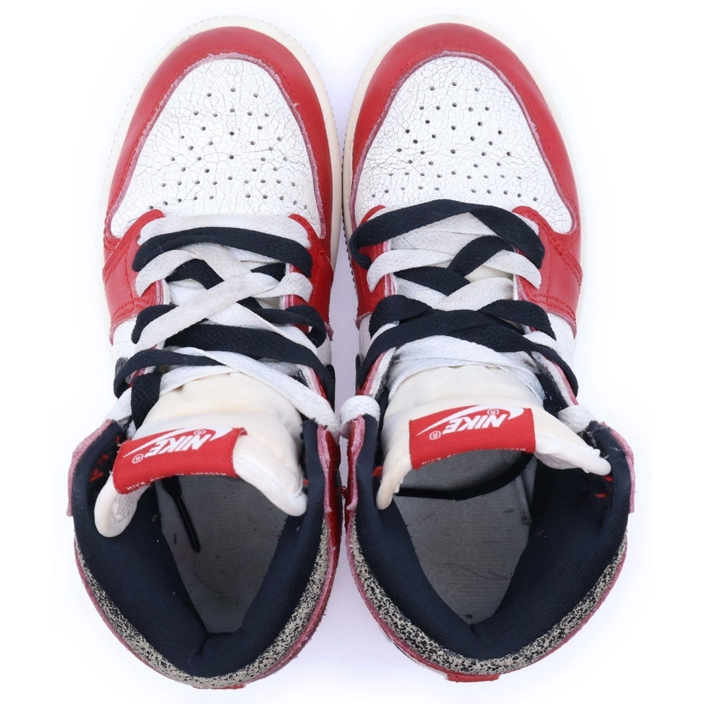 NIKE(ナイキ) PS AIR JORDAN1 RETRO HIGH OG LOST&FOUND エアジョーダン1 ロスト&ファウンド ハイカットスニーカー キッズ ホワイト/レッド US12.5C/18.5cm FD1412-612