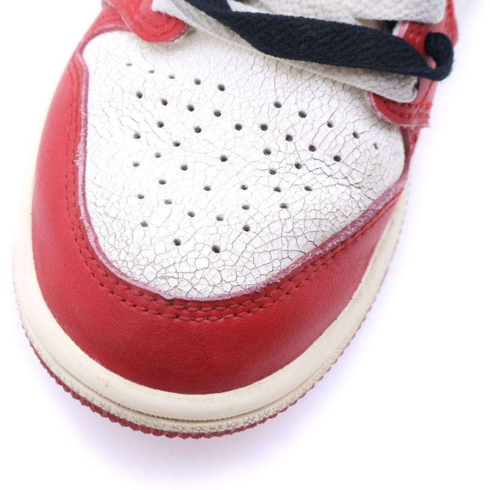 NIKE(ナイキ) PS AIR JORDAN1 RETRO HIGH OG LOST&FOUND エアジョーダン1 ロスト&ファウンド ハイカットスニーカー キッズ ホワイト/レッド US12.5C/18.5cm FD1412-612