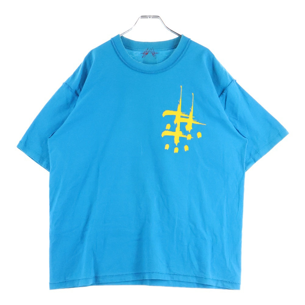 cvtvlist(カタリスト) T-Shirt ロゴプリント 半袖Tシャツ ブルー