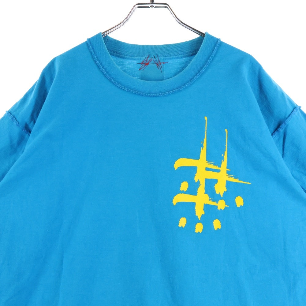 cvtvlist(カタリスト) T-Shirt ロゴプリント 半袖Tシャツ ブルー