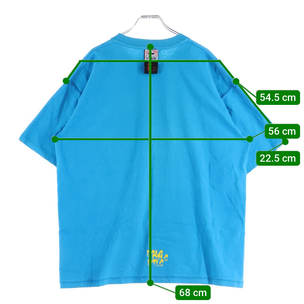 cvtvlist(カタリスト) T-Shirt ロゴプリント 半袖Tシャツ ブルー