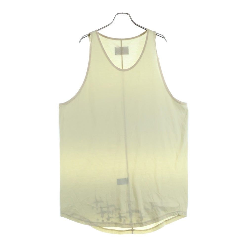 cvtvlist(カタリスト) Logo Tank Top バックロゴ タンクトップ ノースリーブシャツ イエロー2201050306