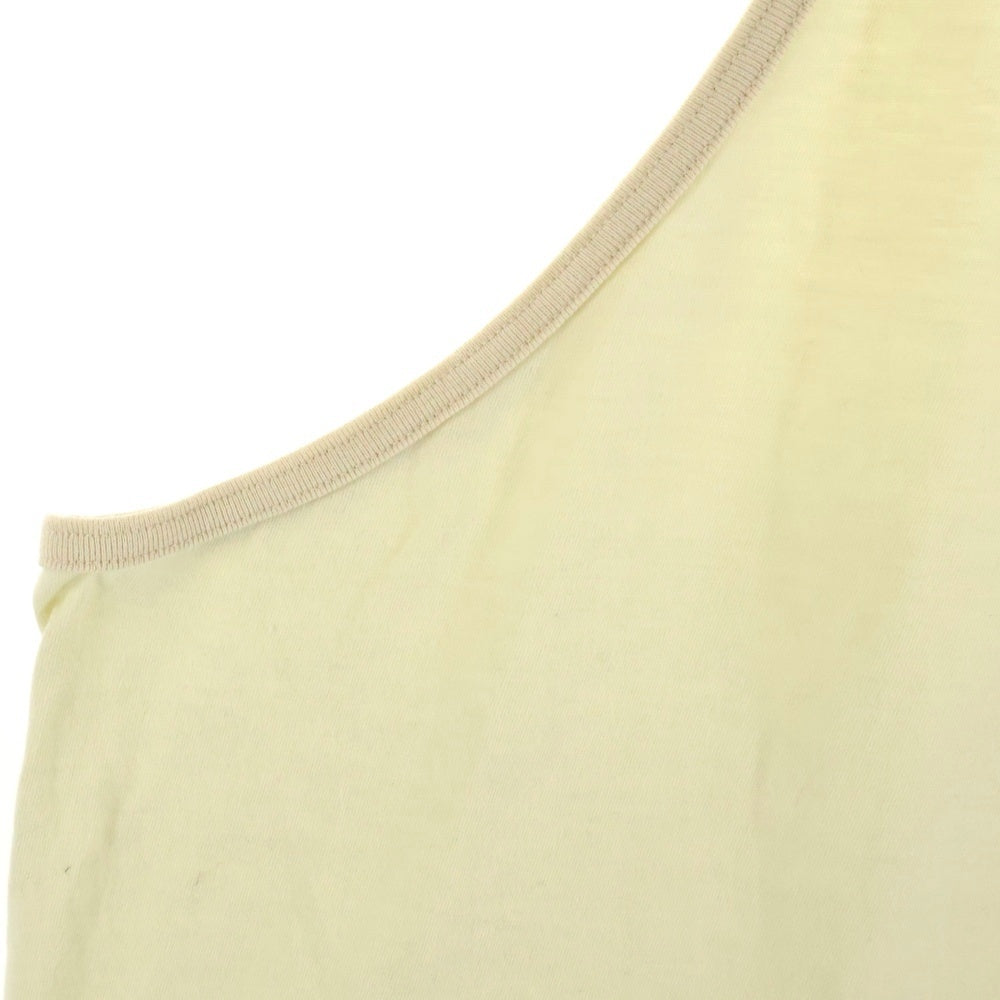 cvtvlist(カタリスト) Logo Tank Top バックロゴ タンクトップ ノースリーブシャツ イエロー2201050306