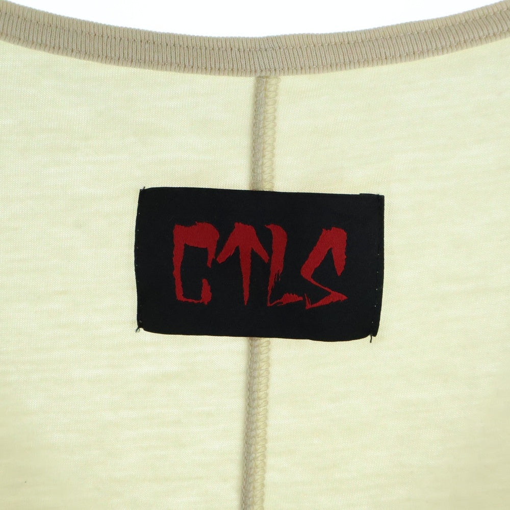 cvtvlist(カタリスト) Logo Tank Top バックロゴ タンクトップ ノースリーブシャツ イエロー2201050306