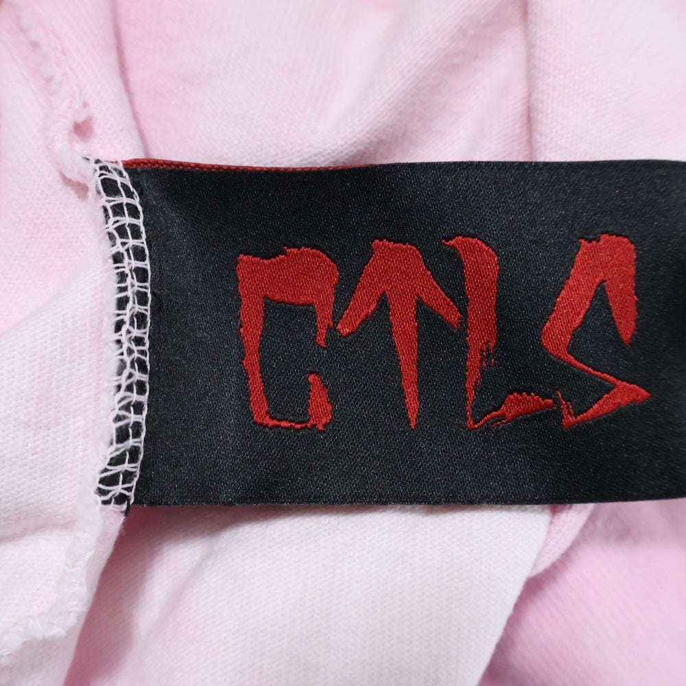 cvtvlist(カタリスト) T-Shirt ロゴ刺繍 タイダイ半袖Tシャツ ピンク