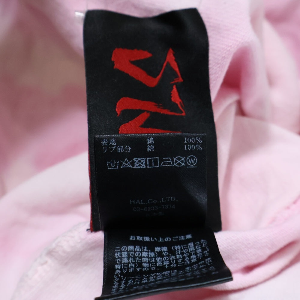 cvtvlist(カタリスト) T-Shirt ロゴ刺繍 タイダイ半袖Tシャツ ピンク