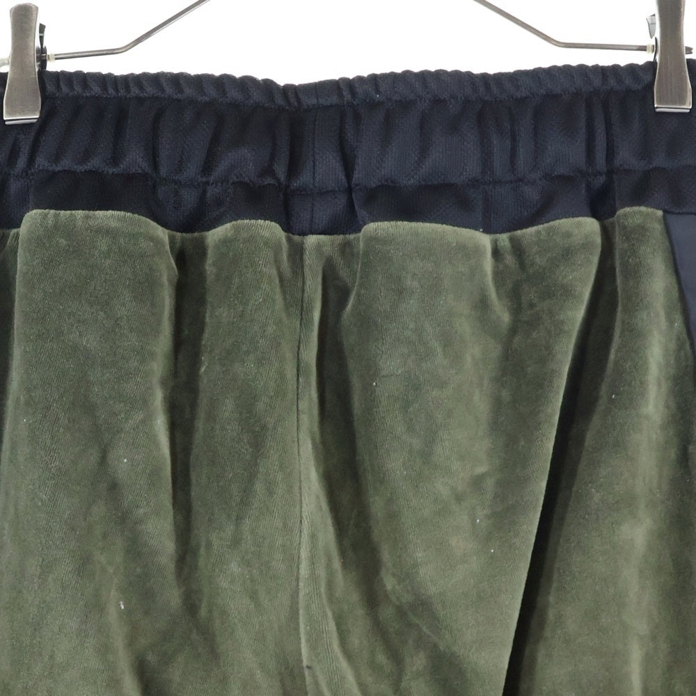 cvtvlist(カタリスト) Velvet Pants 裾スナップ ベルベットベロアパンツ カーキ