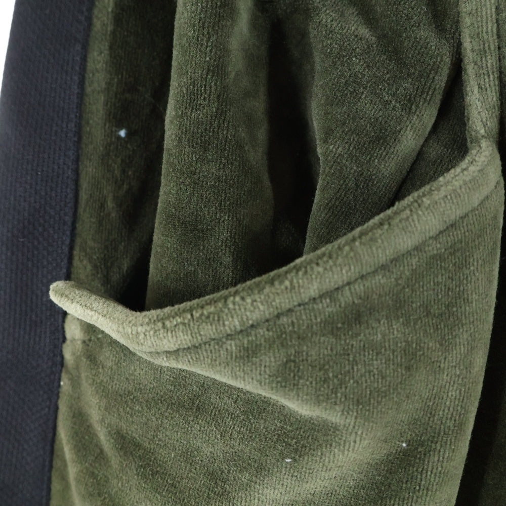 cvtvlist(カタリスト) Velvet Pants 裾スナップ ベルベットベロアパンツ カーキ