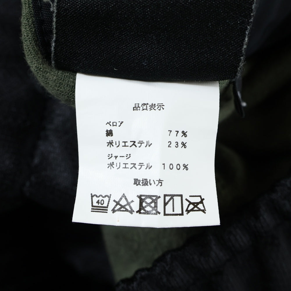 cvtvlist(カタリスト) Velvet Pants 裾スナップ ベルベットベロアパンツ カーキ