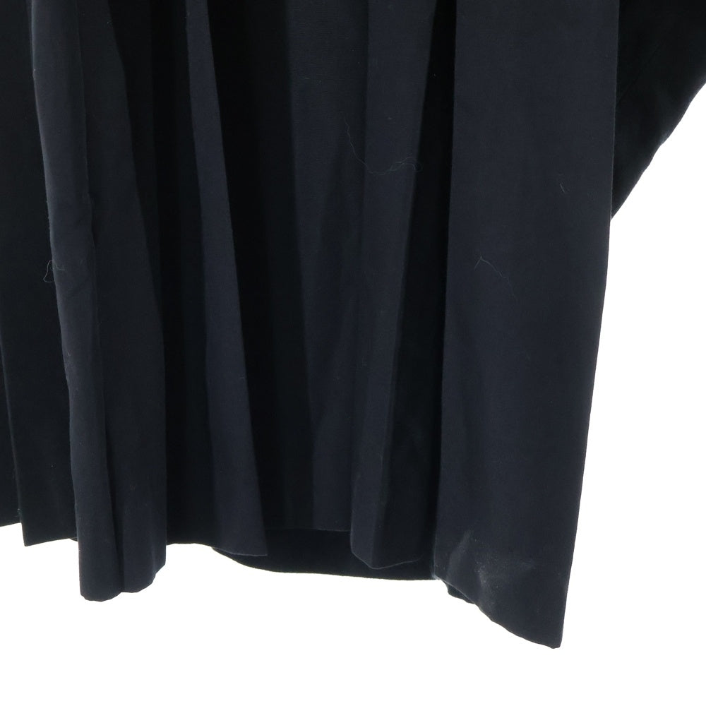 Yohji Yamamoto POUR HOMME(ヨウジヤマモト プールオム) 24SS サルエルプリーツパンツ ワイドスラックスパンツ ブラック HS-P74-825