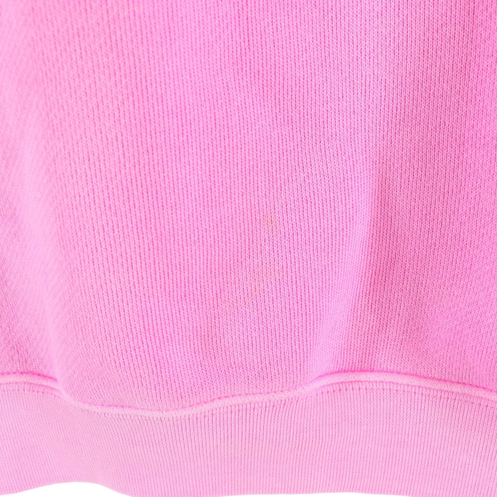 ALEXANDER WANG(アレキサンダーワン) Structured Terry Puff Logo Hoodie プルオーバースウェットパーカー フーディー ピンク 4CC3222069