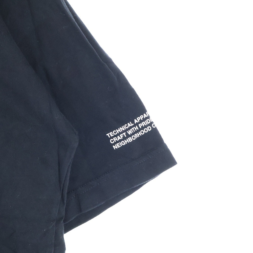 NEIGHBORHOOD(ネイバーフッド) バックロゴプリント クルーネック半袖Tシャツ ブラック