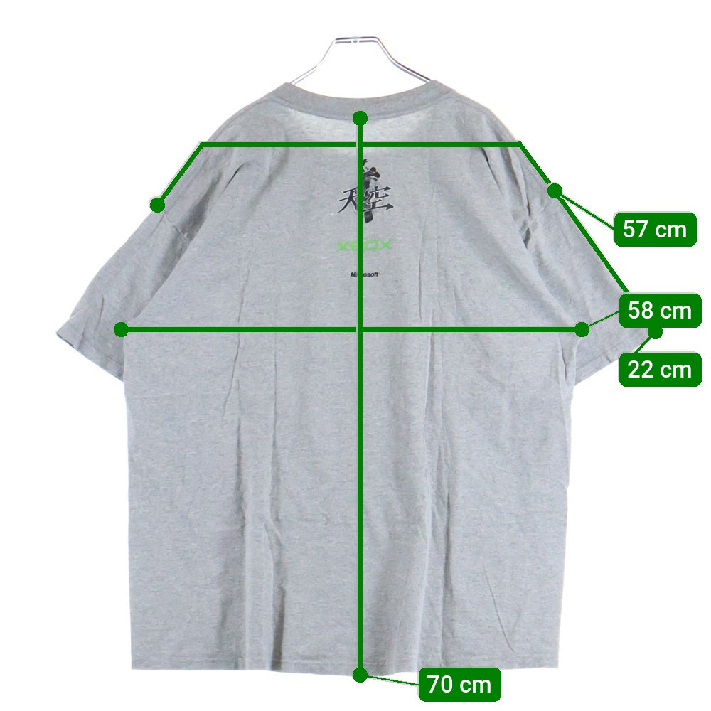 VINTAGE(ヴィンテージ) 天空-Tenku- Freestyle Snowboarding XBOX ゲームロゴカットソー 半袖Tシャツ グレー