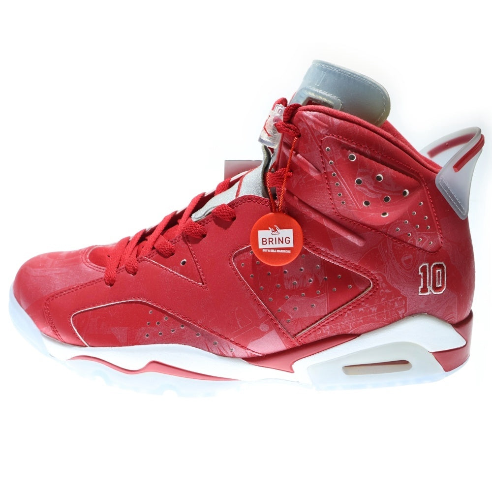 NIKE(ナイキ) 【観賞用】 2014年製 ×SLAM DUNK AIR JORDAN 6 RETRO スラムダンク エアジョーダン6 ハイカットスニーカー レッド 717302-600 US12/30cm