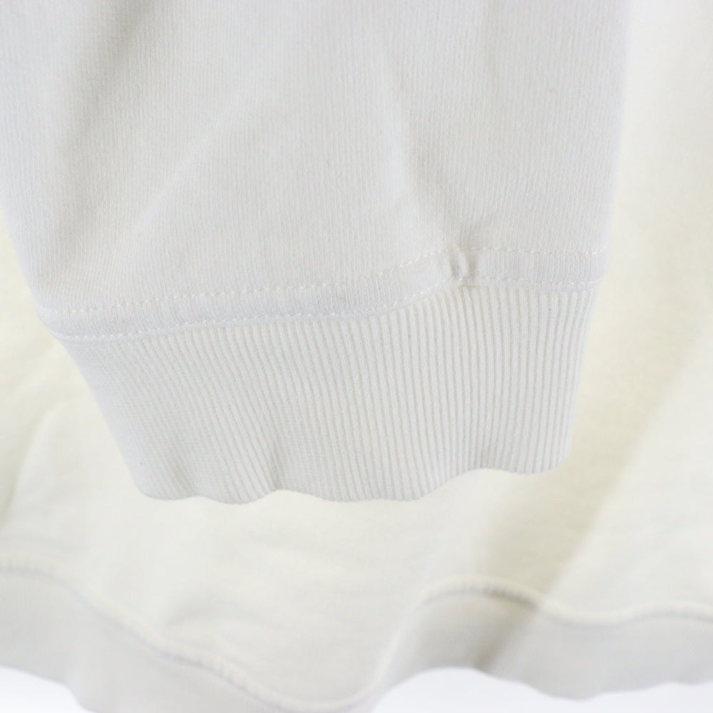 Maison Margiela 10(メゾン マルジェラ) 22AW Logo Hoodie ロゴ刺繍 プルオーバースウェットパーカー フーディー ホワイト S50GU0167 S25503