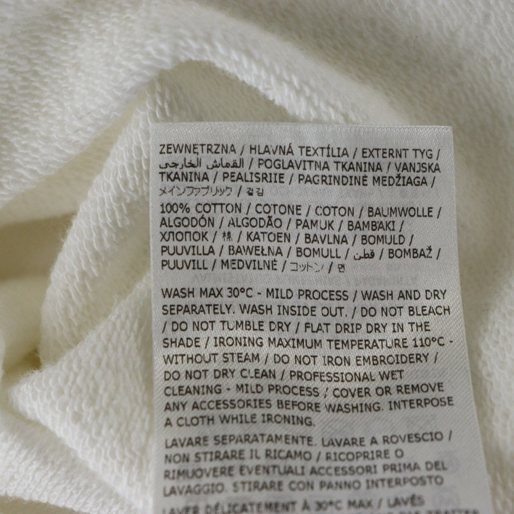 Maison Margiela 10(メゾン マルジェラ) 22AW Logo Hoodie ロゴ刺繍 プルオーバースウェットパーカー フーディー ホワイト S50GU0167 S25503