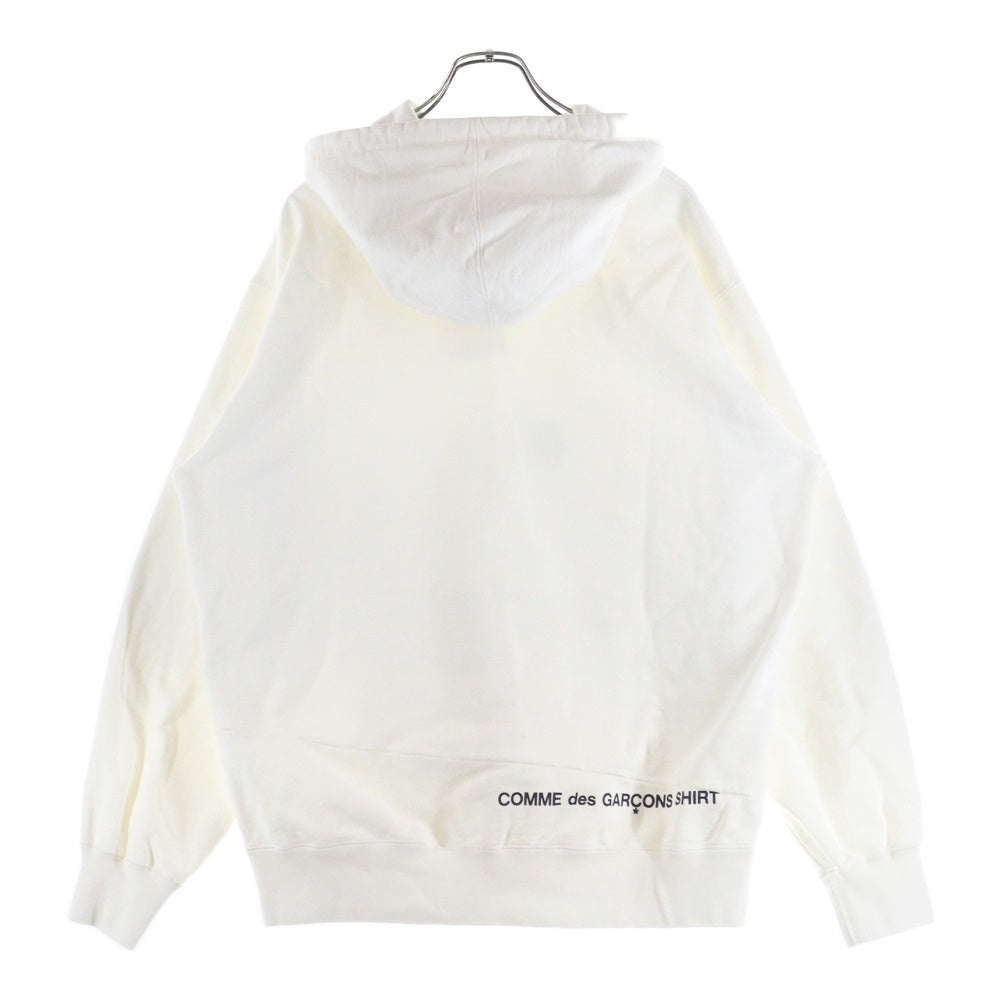SUPREME(シュプリーム) 18AW ×Comme des Garcons SHIRT Split Box Logo Hooded Sweatshirt コムデギャルソンシャツ スピリットボックスロゴ プルオーバーパーカー フーディー