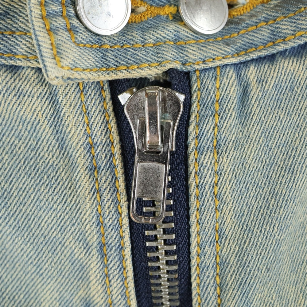 FILTH(フィルス) 24AW FRONT ZIP BAGGY DENIM フロントジップ バギーデニムパンツ インディゴ FL-FW24-PT02