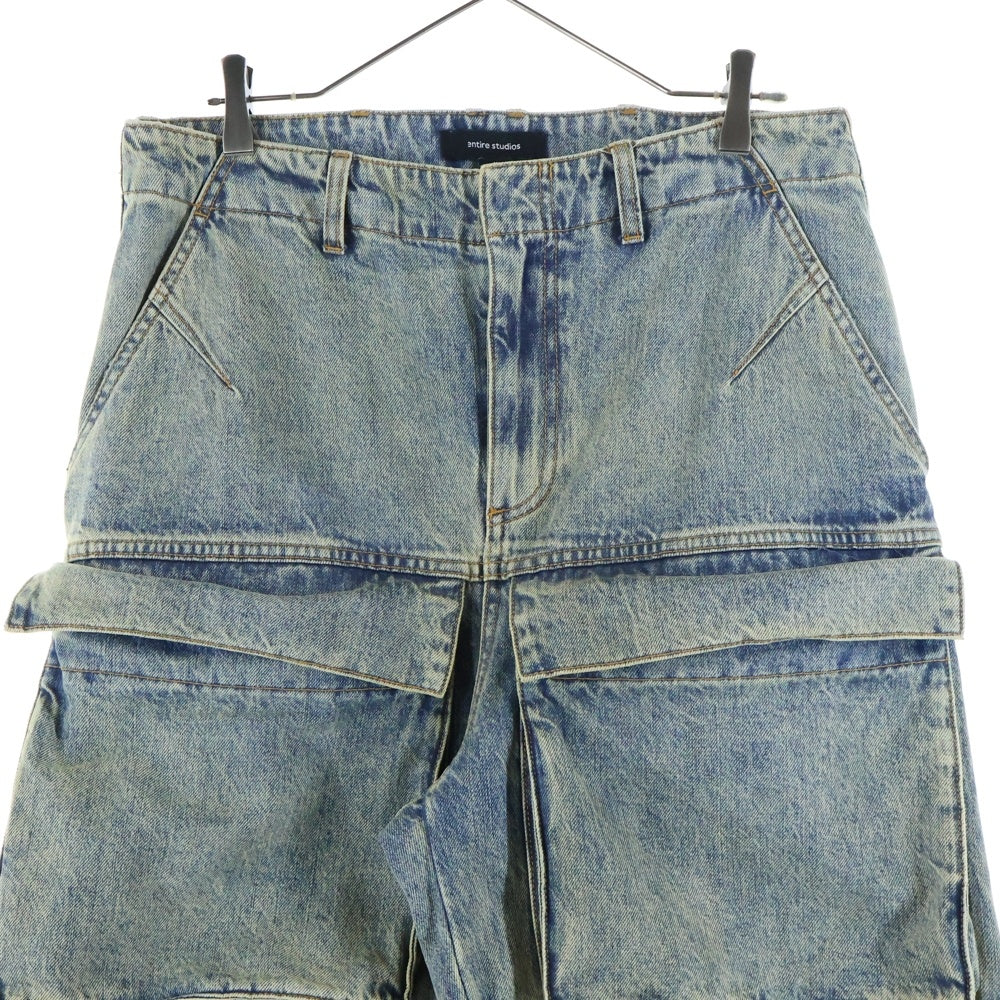 entire studios(エンタイア スタジオ) 24SS HEAVY DENIM CARGO PANTS ヘビーデニムカーゴパンツ インディゴ ES2430SW