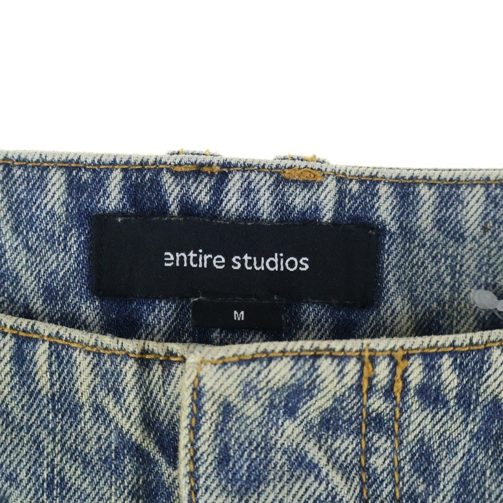 entire studios(エンタイア スタジオ) 24SS HEAVY DENIM CARGO PANTS ヘビーデニムカーゴパンツ インディゴ ES2430SW