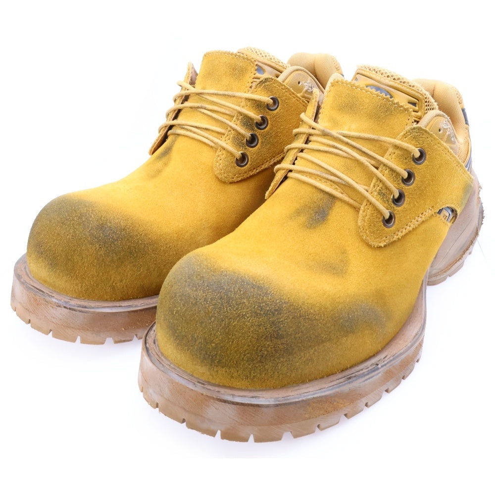 remagine(リマジン) Starting bigger hybrid derby スターティングビッガーハイブリッドダービー ダメージ加工スウェードローカットシューズ ブラウン