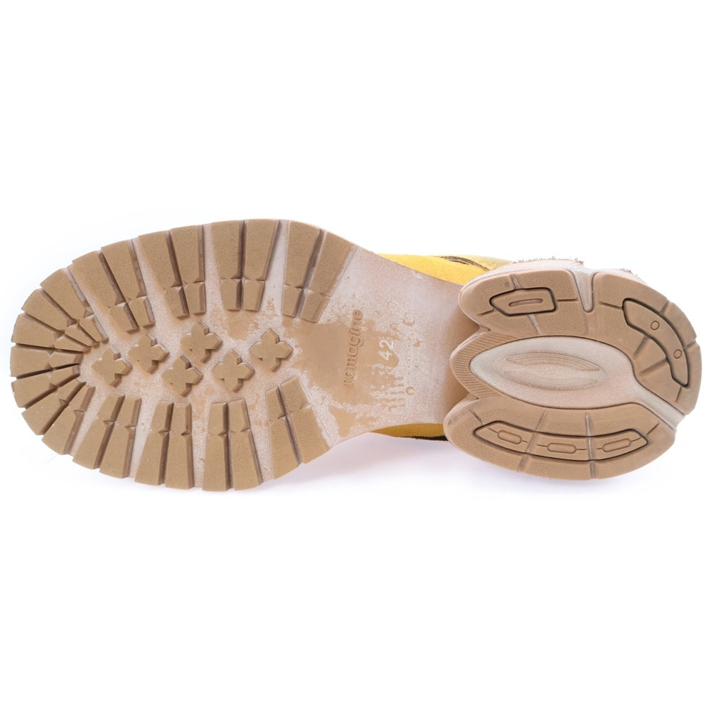 remagine(リマジン) Starting bigger hybrid derby スターティングビッガーハイブリッドダービー ダメージ加工スウェードローカットシューズ ブラウン