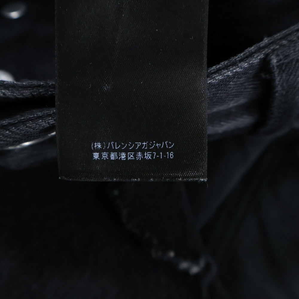 BALENCIAGA(バレンシアガ) 21AW Slashed Loose Fit Pants スラッシュド ルーズフィットデニムパンツ ブラック 662764 TBP47
