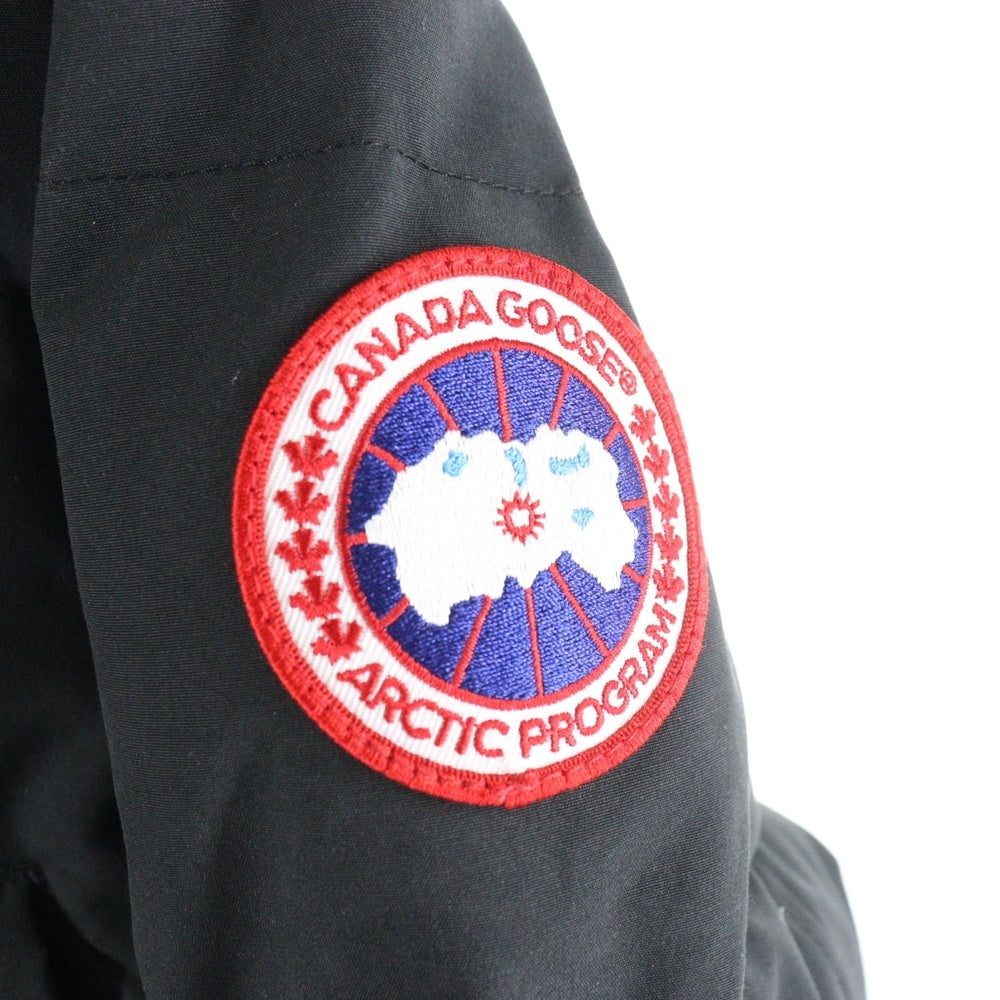 CANADA GOOSE(カナダグース) WYNDHAM PARKA ロゴワッペン ダウンジャケット ブラック 3808M