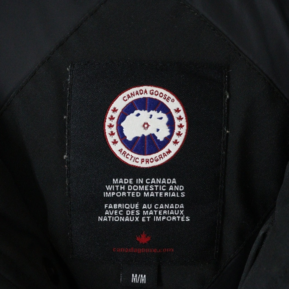 CANADA GOOSE(カナダグース) WYNDHAM PARKA ロゴワッペン ダウンジャケット ブラック 3808M