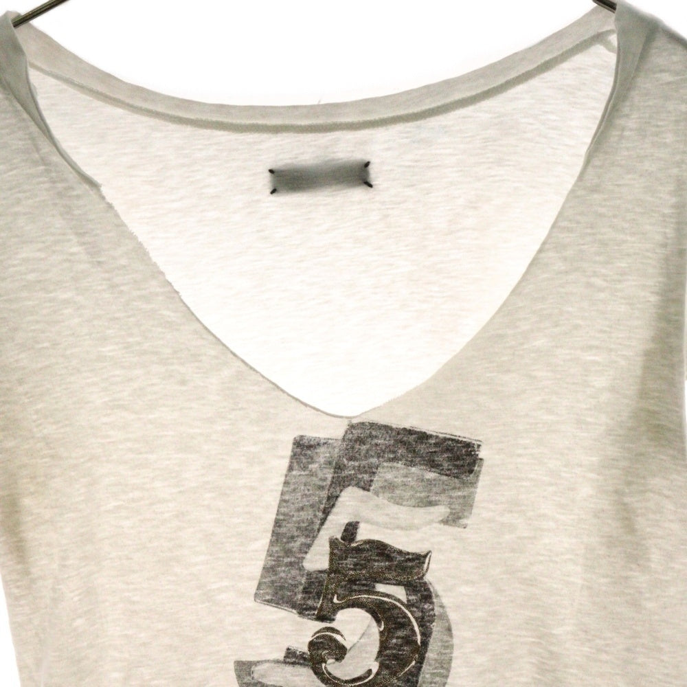 IF SIX WAS NINE(イフシックスワズナイン) V Neck T-Shirt Vネック半袖Tシャツ ホワイト レディース FIVE QUARTET/HSV 0311GY5