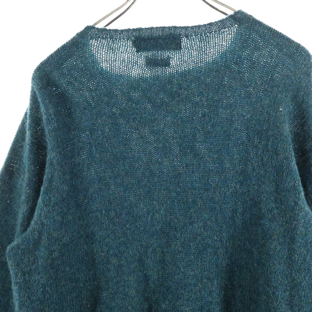 POLO RALPH LAUREN(ポロラルフローレン) Knit sweater ロゴ刺繍 クルーネック ウールニットセーター グリーン