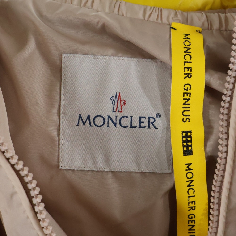 MONCLER GENIUS(モンクレール ジーニアス) GINERVA GIUBBOTTO ジュネーブ ロゴワッペン ダウンジャケット イエロー レディース D209C4530500 68950