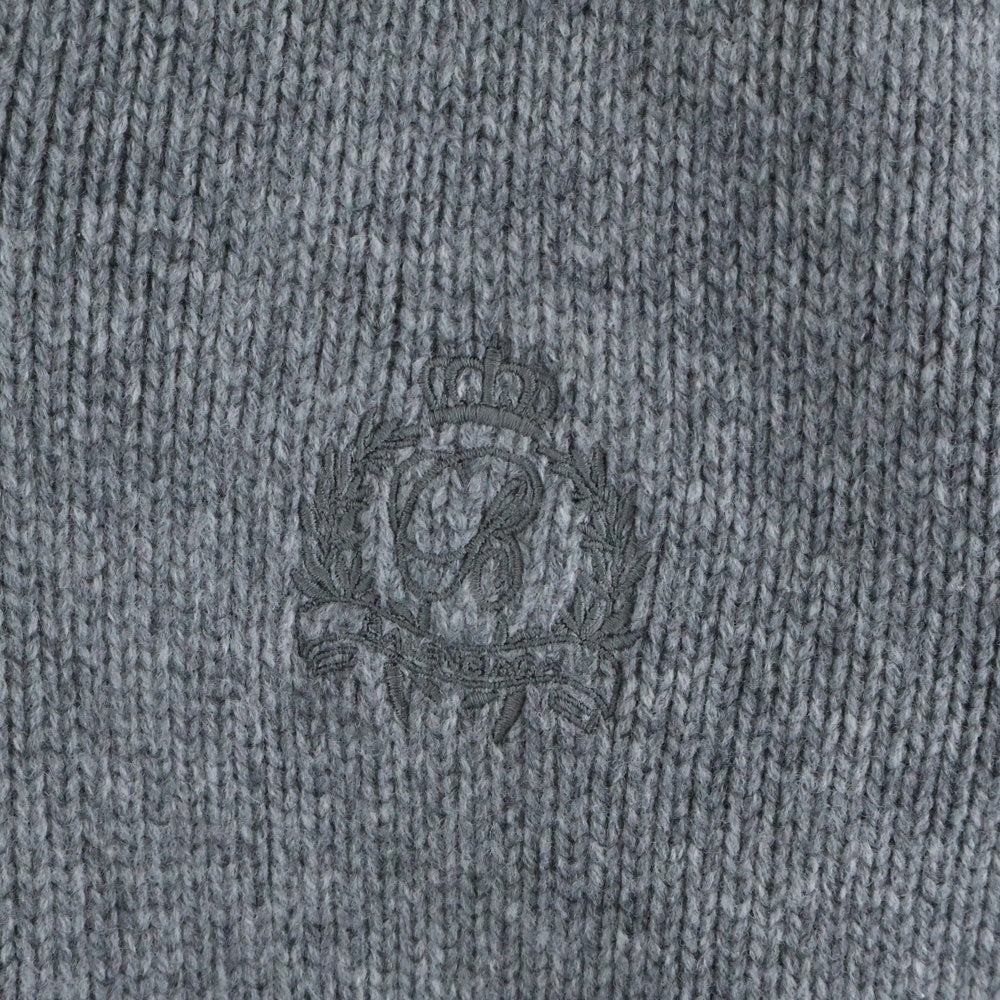 BALENCIAGA(バレンシアガ) Layered Shirt V-Neck Sweater シャツレイヤード Vネックニットセーター グレー レディース 852981 T1712